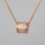 Xuping Chain with a White Crystal Pendant, diameter 7×8 mm, length 41–44 cm, thickness 1 mm