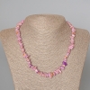 Phosphosiderite Necklace (synthetic) chip beads 9x3mm, length 47 cm