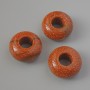 Pandora Bead Aventurine Golden Sand (synthetic), 14x7 mm, hole diameter 5.5 mm+