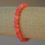 Bracelet with natural tourmaline, smooth beads, diameter 6.5 mm, length 18 cm (stretch)