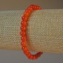 Bracelet Red Jasper (pressed) smooth bead, 6mm diameter, 18cm length (stretch)