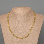 Grossular Necklace (Green Garnet) Natural Faceted Cube Beads, Diameter 4 mm, Length 47 cm