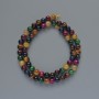 Beads Cat's Eye Assortment Natural Stone Smooth Round Beads, 6mm Diameter +/-, Length 38cm +/- on Thread