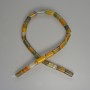 Agate Beads, Natural Stone Cylindrical, 8x16 mm diameter, 38 cm length on thread