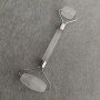 Double-Sided Crystal Massager, 14.5 cm, Silver-Colored Metal