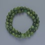 Jadeite Beads, Natural Stone, Smooth Round Beads, 8 mm Diameter, 39 cm Length on Thread