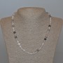 Rutile Quartz Hairy Quartz Necklace - Natural Stone, Smooth Beads, Diameter 6.5 mm, Length 48 cm
