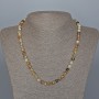 Yellow Agate Necklace with Smooth Beads, 6 mm Diameter, 48 cm Length