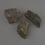 Pendant Labrador natural stone unprocessed from, diameter 31x27 to 37x29mm± assorted