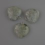 Labradorite Heart Pendant, 27×25 mm+