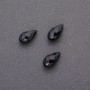 Faceted agate drop bead pendant 8×12.5 mm
