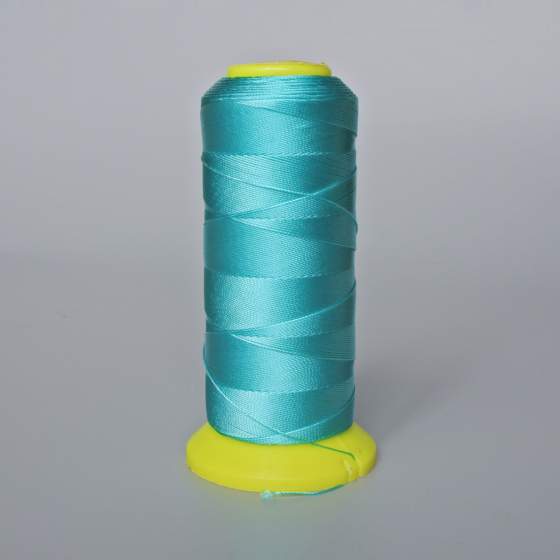 Turquoise bobbin thread, 0.6 mm diameter nylon for crafts 500 m