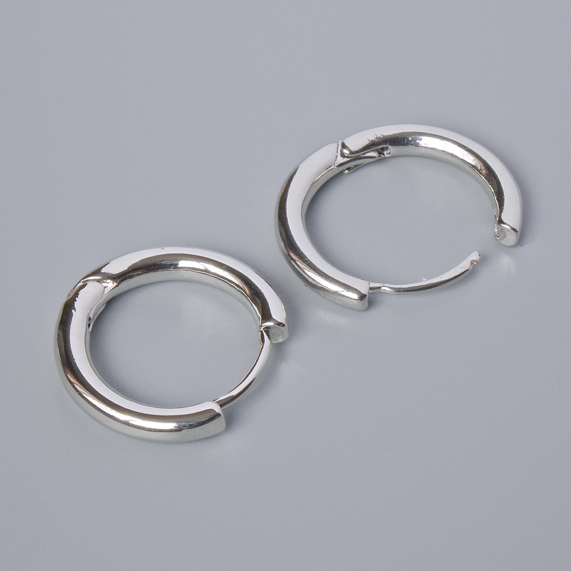 Congo Ear Wires for Earrings, Silvery Color Metal, 18×19 mm, 5×3 mm, Pair