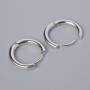 Congo Ear Wires for Earrings, Silvery Color Metal, 18×19 mm, 5×3 mm, Pair
