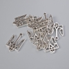 Pendant finding 'Coat of Arms', dimensions 25x15 mm, hole diameter 2.1 mm, pack: 7 pcs ±, silver-colored metal