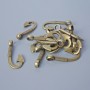 Pendant hardware 'Hook', diameter 30×14 mm, bore diameter 2.8 mm, pack of 13 pieces, bronze-colored metal