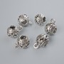 Bale Holder, silver color, 9.5×10.5 mm, hole diameter 2 mm, length 15 mm, pack of 6 pcs