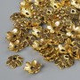 End caps, 7x2 mm, hole diameter 1.5 mm, packaging 20 g ±, gold-tone metal ~120 pcs