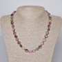 Faceted natural tourmaline necklace, gemstone beads 9–10 mm, length 45–48 cm