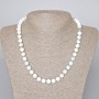 Hemimorphite Necklace - natural stone, smooth beads, 8.5 mm diameter, length 45–48 cm