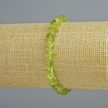 Bracelet made from natural chrysolite