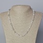 Dragon Vein Agate Bead Necklace, smooth beads, 6 mm diameter, length 45-48 cm