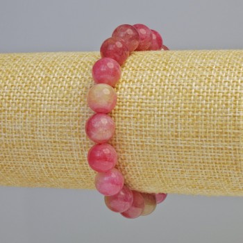 Bracelet Multicolor Tourmaline — Smooth Beads, Diameter 10.5 mm ± (stretch), Length 18 cm+