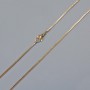 Xuping Chain with 18K Gold Plating, 1 mm Thick, 60 cm Long