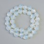 Moonstone beads (synthetic), faceted, diameter 10×11 mm, length 38 cm, on thread