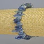 Kunzite Bracelet, natural stone chip 'Needle', diameter 18x3mm ± (stretch), length 18cm+