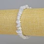 Blue Agate Bracelet with natural stone chips, diameter 8×3 mm ± (stretch), length 18 cm+