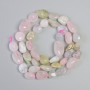 Morganite Beads, Natural Gemstone, Faceted Rondelle, Diameter 10x12 mm, Length approx. 40 cm on a thread