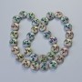 Hematite Beads 'Tree' Matte Chameleon, diameter 12.5×4.5 mm, length 41 cm on a thread
