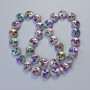 Hematite Beads 'Tree' in Chameleon Color, Diameter 12.5 x 4.5 mm, Length approx. 41 cm on a thread