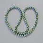 Hematite Beads, Round Ball, Chameleon Green Color, 6 mm Diameter, 42 cm Length on Thread