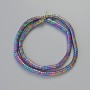 Hematite Rondelle Beads Multicolor, Diameter 5x2 mm, Length 42 cm on Thread