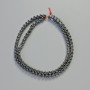 Hematite Beads Cube-shaped, Black, 4x4 mm, 40 cm Strand