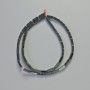 Hematite Beads, Rectangular, Black, 9×3 mm, 41 cm Strand