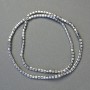 Hematite Beads – Cube Shape, Silver Color, 3×3 mm, Approx. 40 cm, Strand