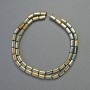 Hematite Beads - Rounded Rectangle, Bronze Chameleon Color, Diameter 8x4mm +-, Length 42cm +- Strand
