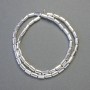 Hematite Beads, Rounded-Rectangle Shape, Silver Color, Diameter 8x4 mm, Length 42 cm - Strand