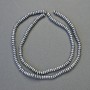 Hematite Rondelle Beads, Silver Color, 4×2 mm, 42 cm Strand