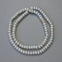Rainbow hematite rondelle beads, 6x4 mm, 42 cm strand
