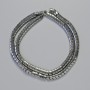 Hematite Beads Snake Zigzag Wave, Black 5x4x3 mm, approx. 40 cm strand