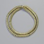 Hematite Beads: Wavy Zigzag Snake Pattern, Matte Bronze Color, Diameter 5x4x3mm, Length 40cm Strand