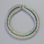 Hematite Rondelle Beads, Wave Pattern Rainbow-Silver, Diameter 6x1 mm, Strand Length 42 cm