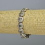 Hematite Bracelet, Matte Silver Color, Diameter 12×4.5 mm, Length 18 cm +/- (Stretch)