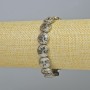 Hematite Bracelet 'Tree' Silver-colored, diameter 12.5×4.5 mm, length 18 cm +/- (stretch)
