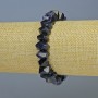 Sodalite bracelet with natural gemstone, faceted rondel, diameter 10.5×6.5 mm, length 18 cm ± (stretch)