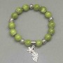 Onyx Bracelet (Acrylic) Smooth Beads, 10mm Diameter, with Inserts, Length 18 cm +/- Stretch